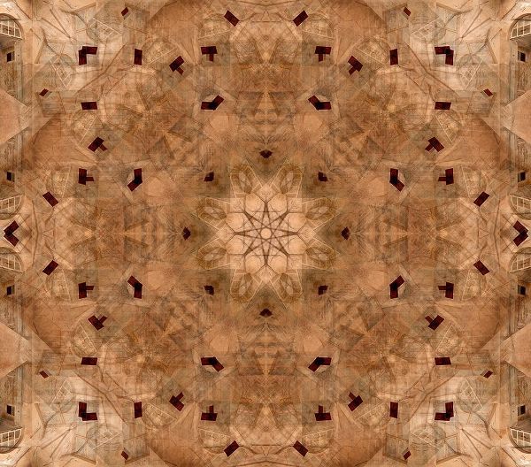 Jaynes Gallery 아티스트의 Tan and brown architectural kaleidoscope abstract of door작품입니다.